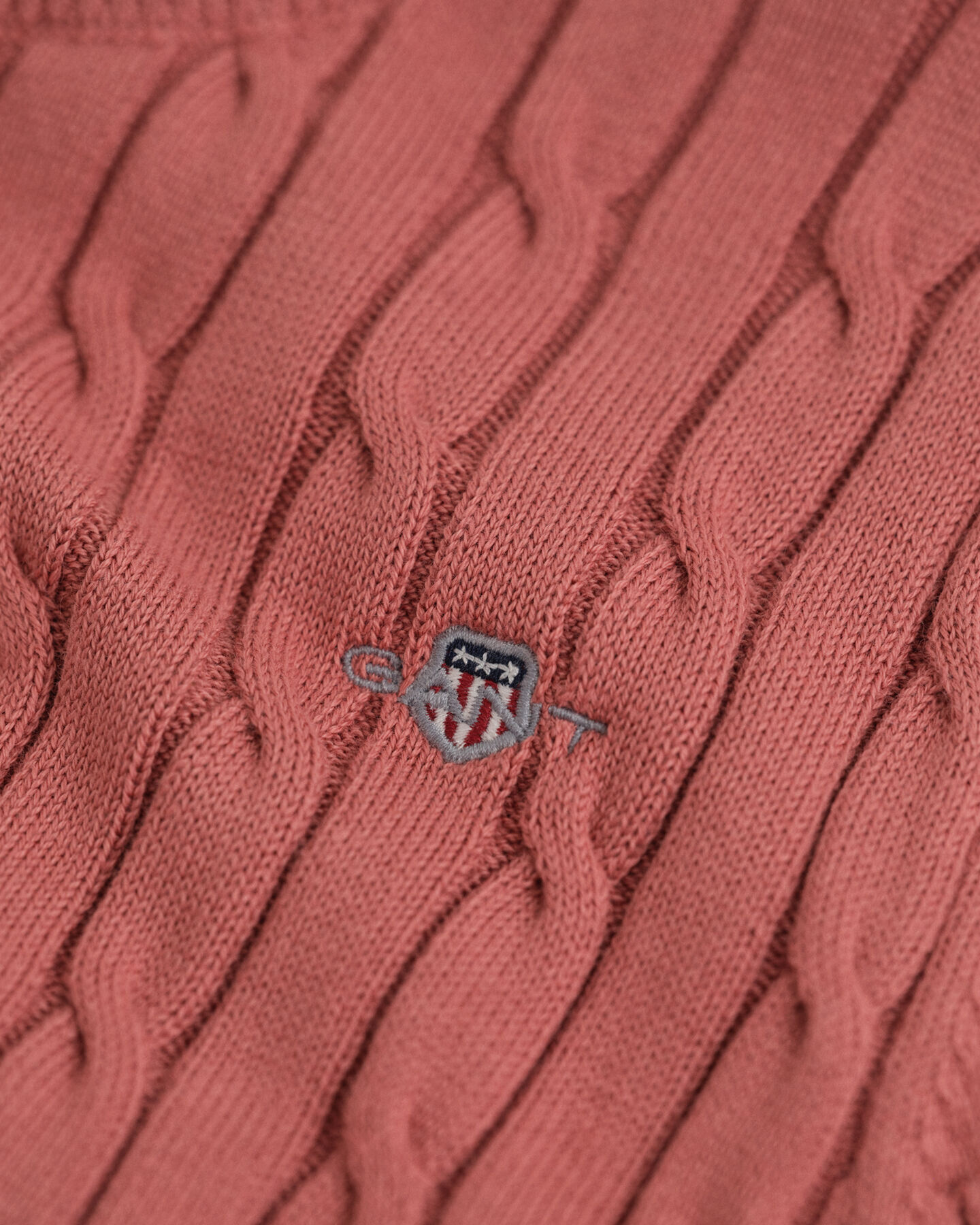 Pull en maille torsadée de coton stretch à manches courtes Ado Fille