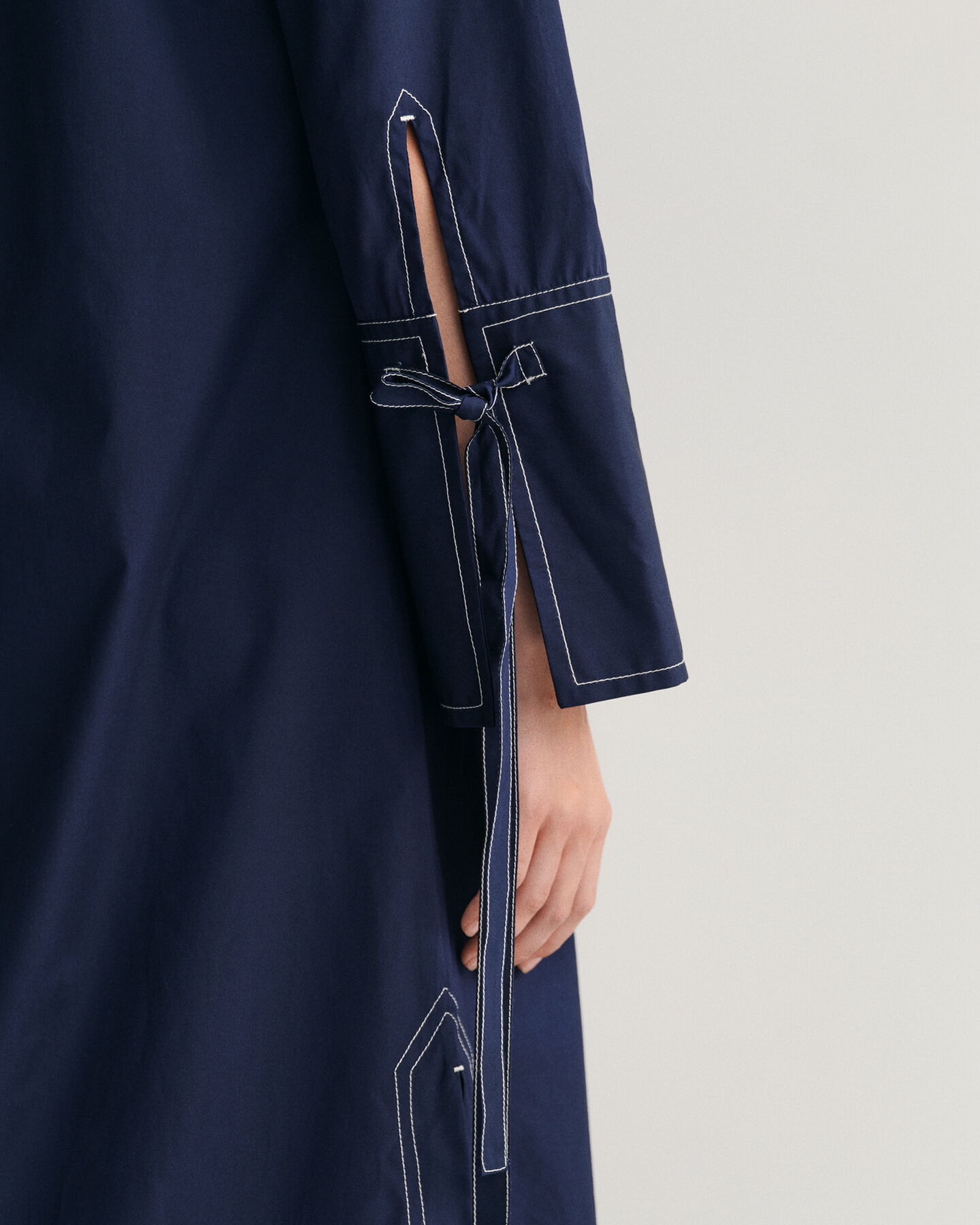 Robe-chemise à coutures Contrast