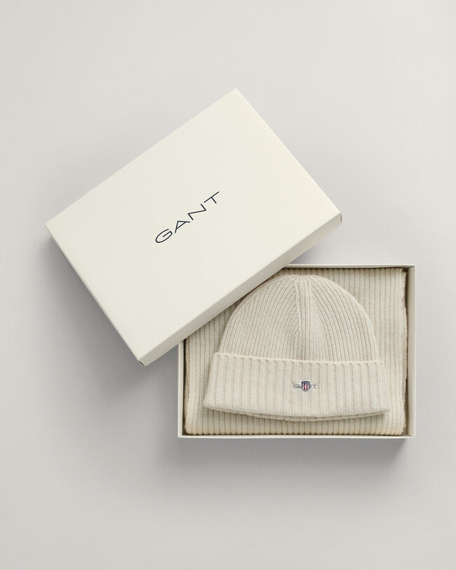 Coffret cadeau écharpe et bonnet Shield