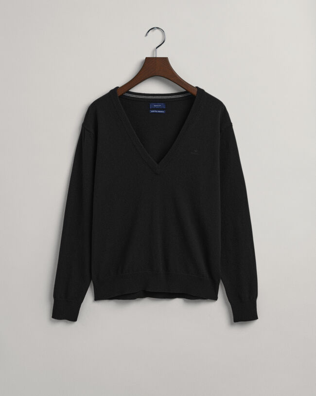 Pull col V en laine d'agneau ultrafine