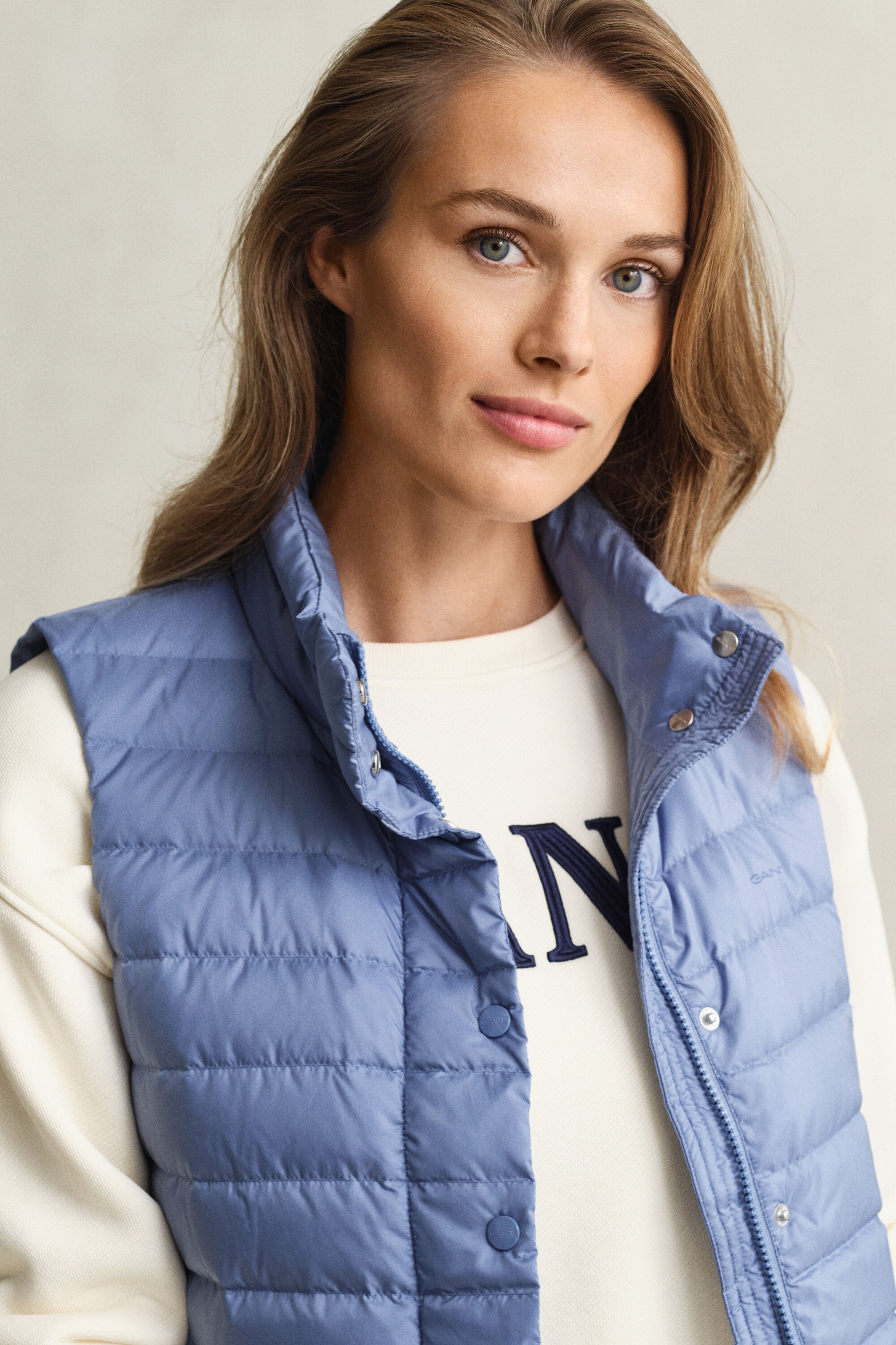 Doudoune sans manches légère en duvet