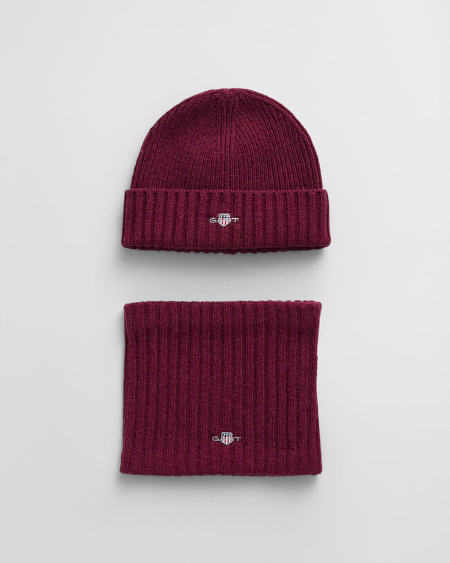 Coffret cadeau bonnet et snood en laine Kids