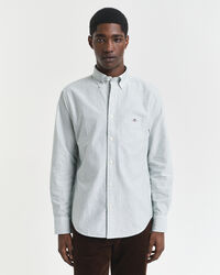 Chemise coupe regular en coton Oxford classique à rayures Banker