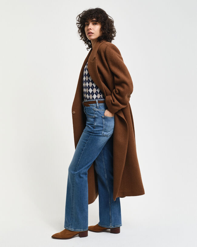 Manteau portefeuille texturé