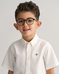 Chemise en coton Oxford &agrave; manches courtes Kids