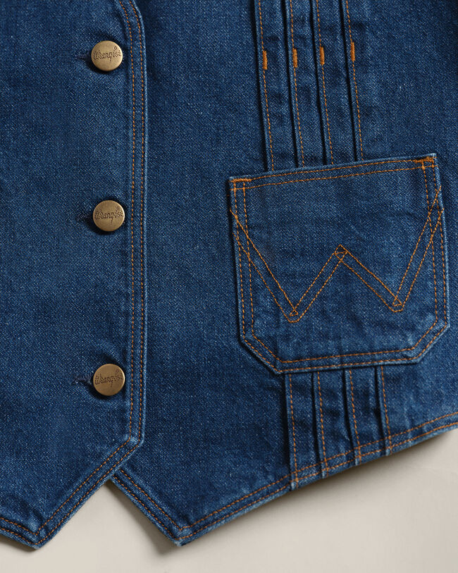 Veste sans manches en denim Wrangler x GANT