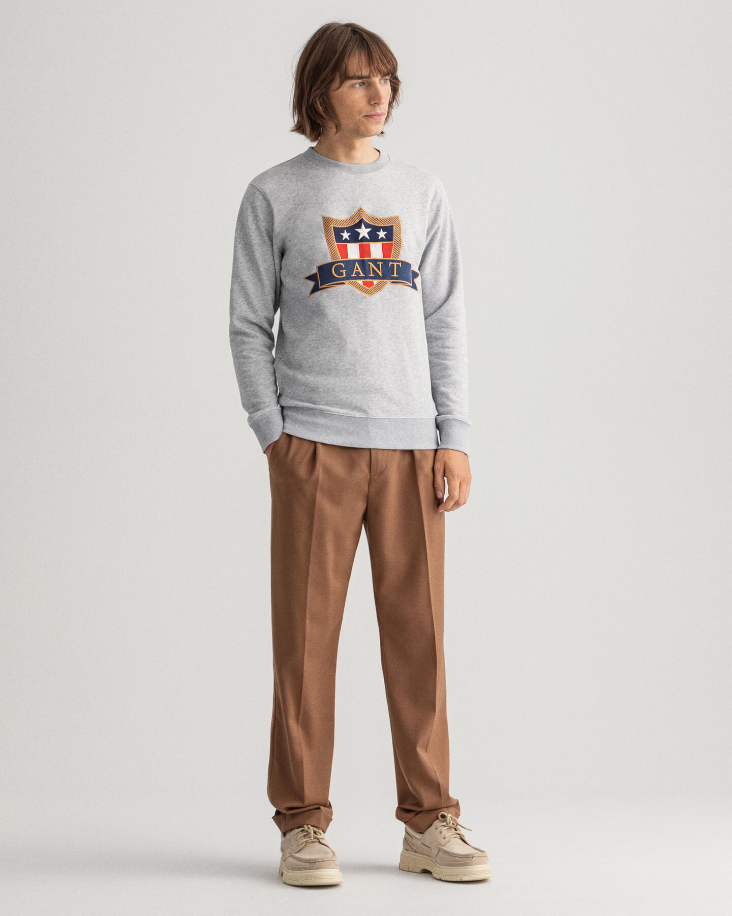 Sweat-shirt ras du cou Banner Shield