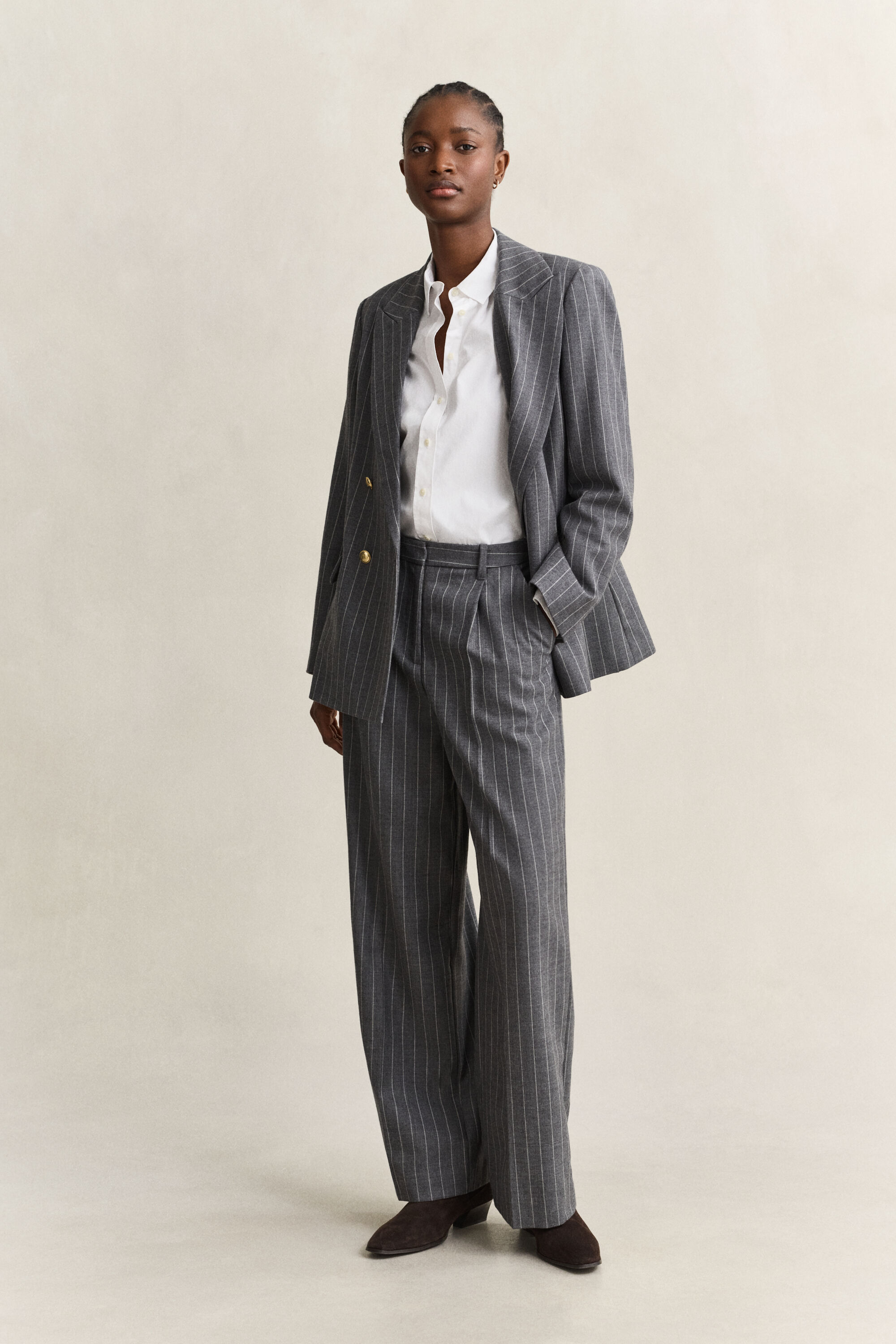 Chemise regular classique en popeline