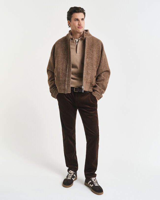 Sweat-shirt à demi-zip Sacker Rib