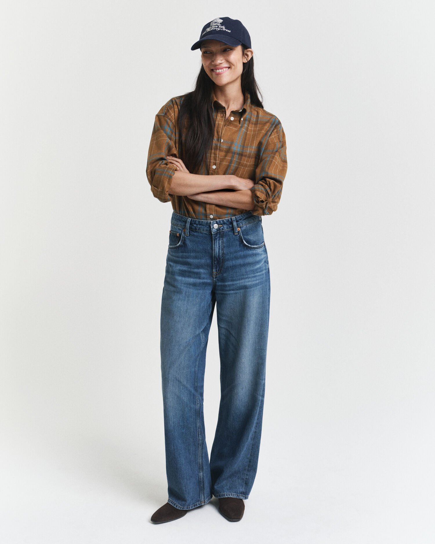 Chemise ultra-ample à carreaux