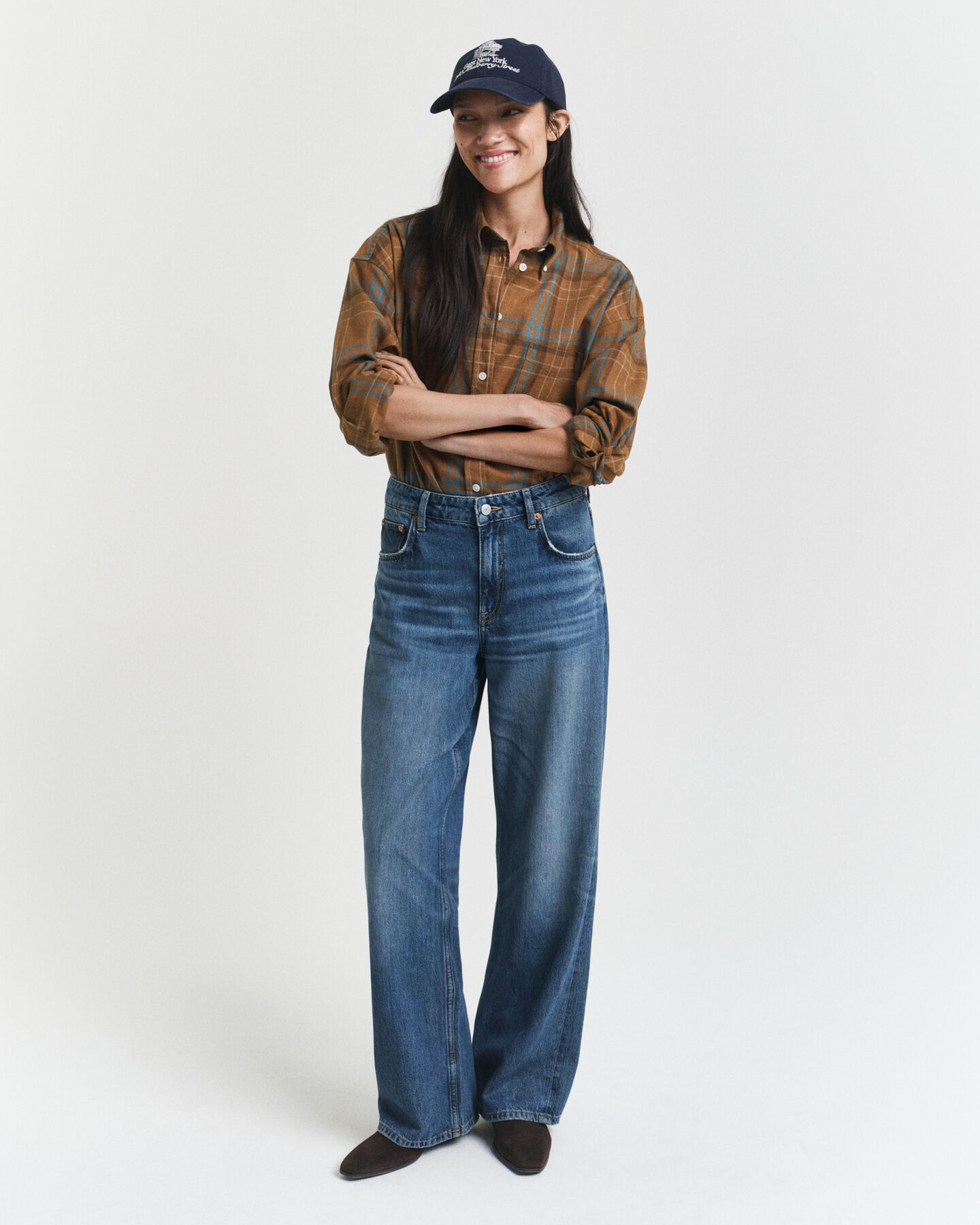 Chemise ultra-ample à carreaux