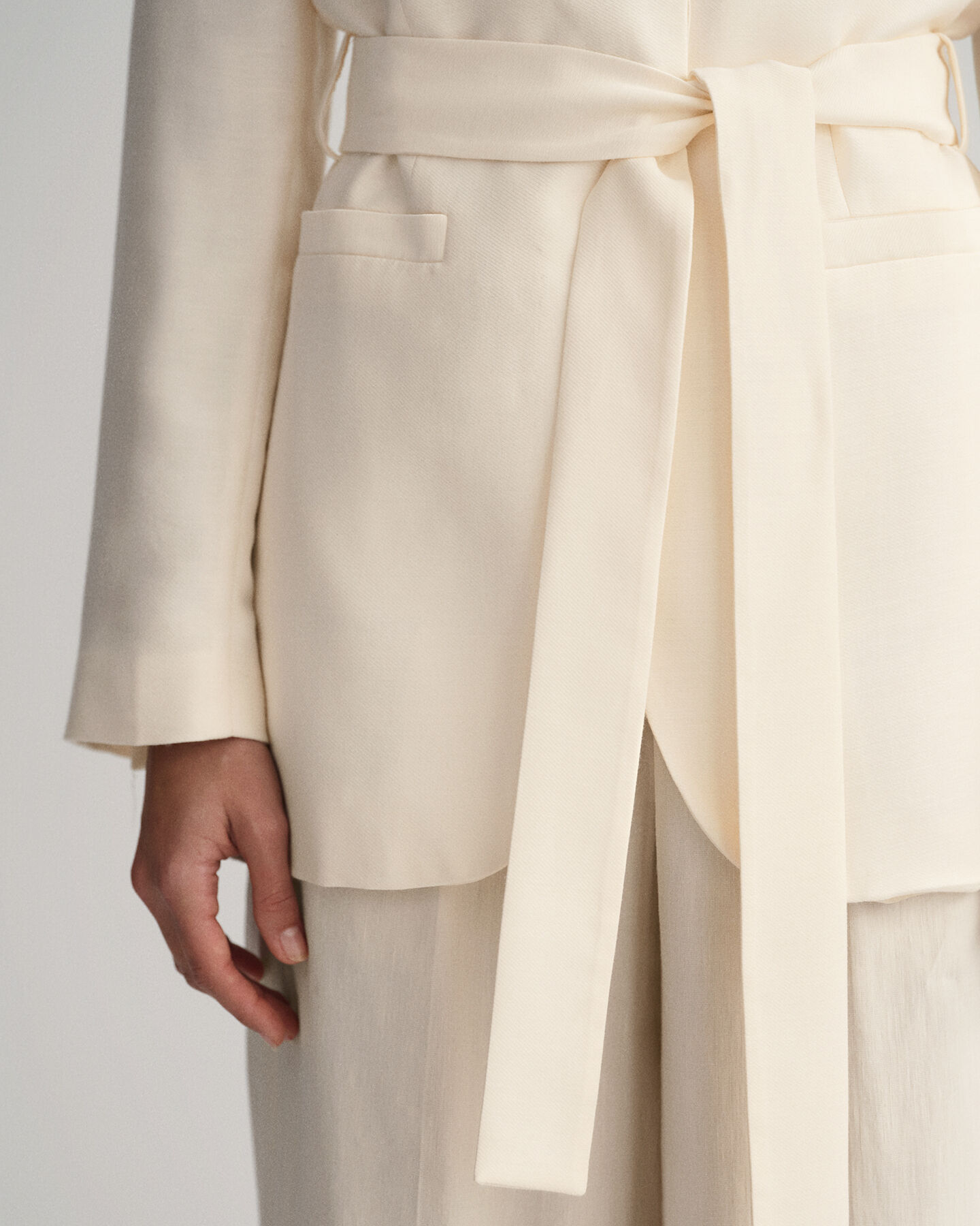 Veste blazer regular fit avec ceinture Fluid