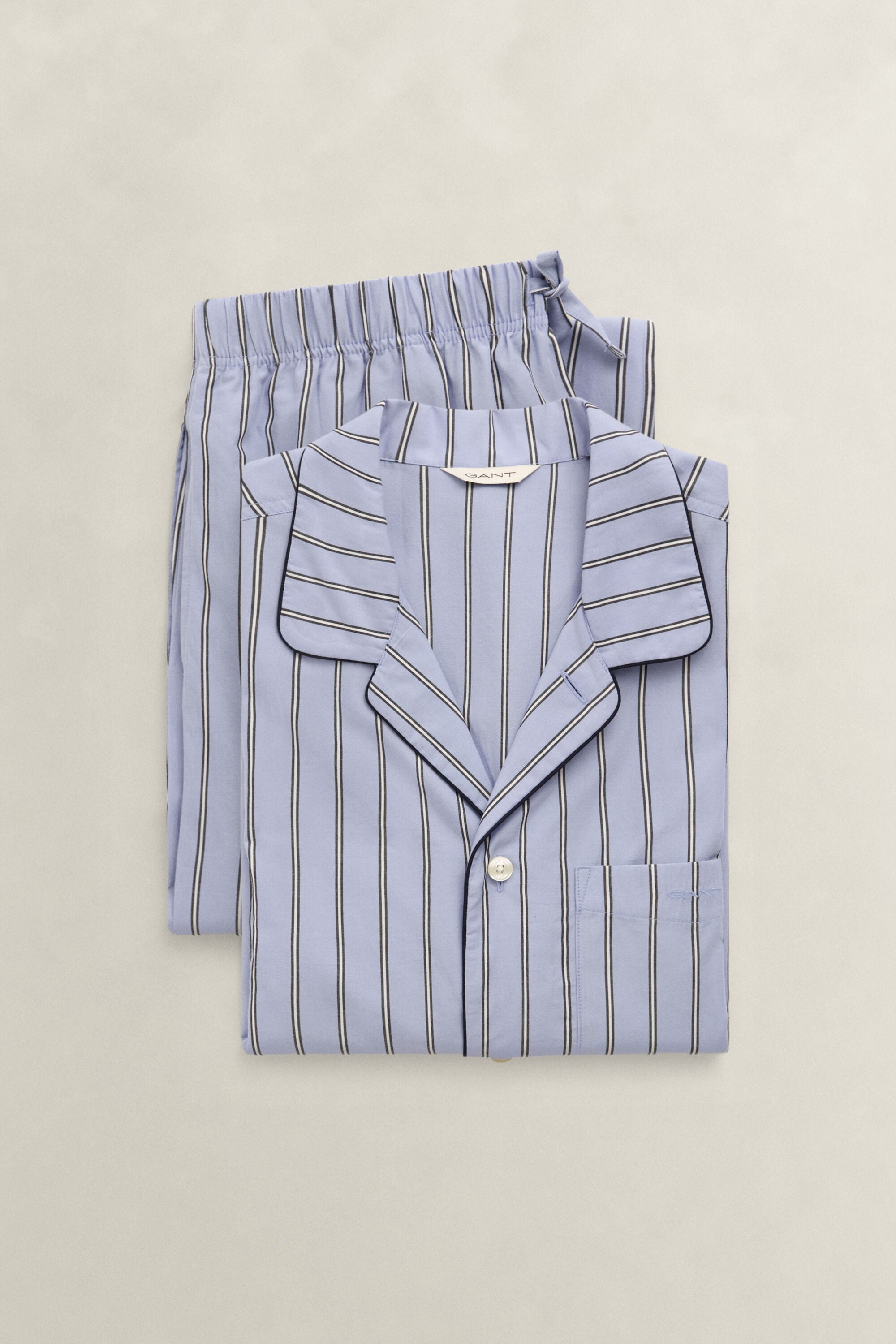 Pyjama en popeline à rayures