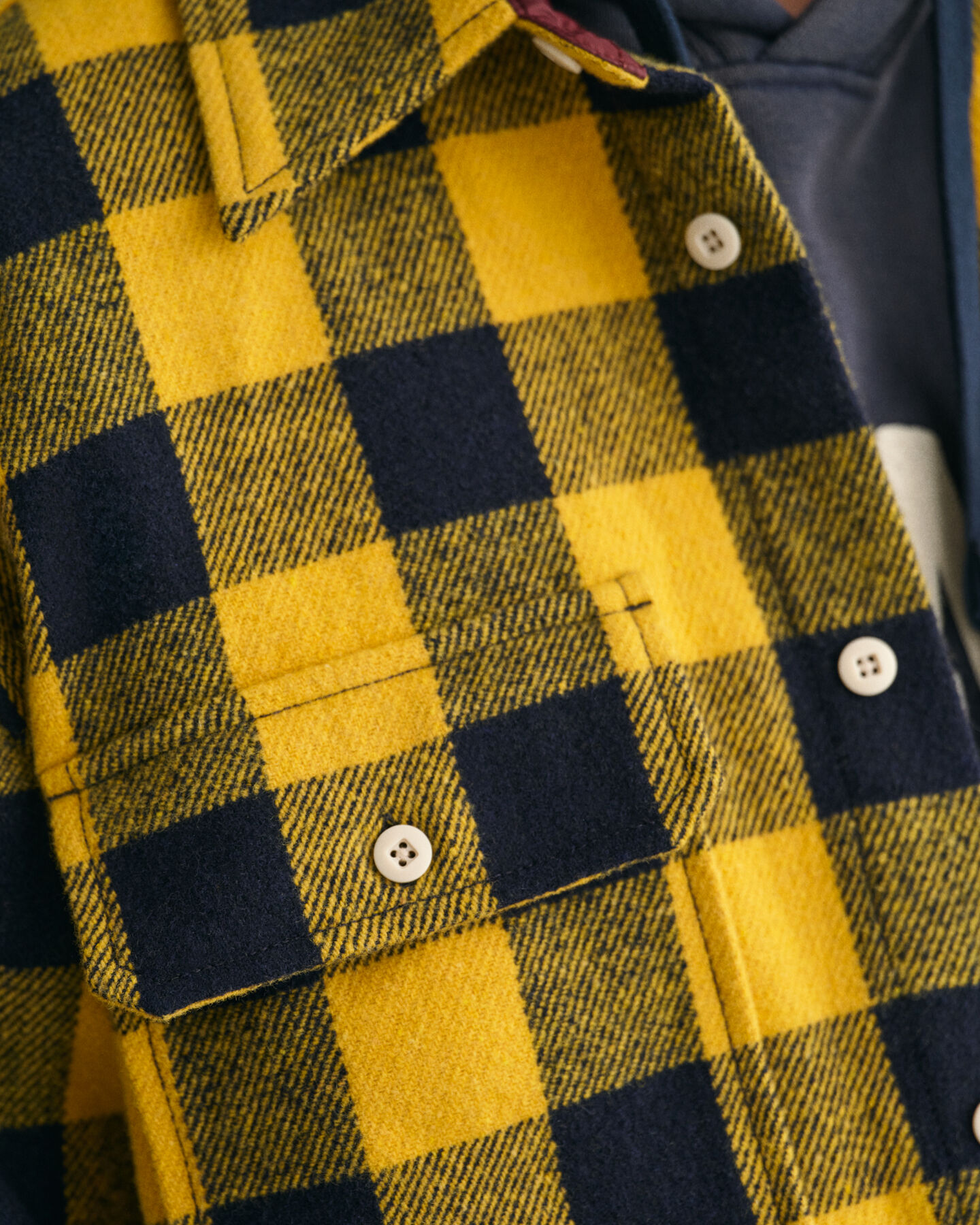 Surchemise Buffalo en laine m&eacute;lang&eacute;e