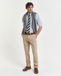 Chemise classique coupe regular en popeline à carreaux