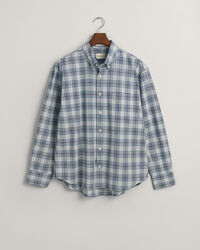 Chemise coupe d&eacute;contract&eacute;e &agrave; carreaux textur&eacute;e