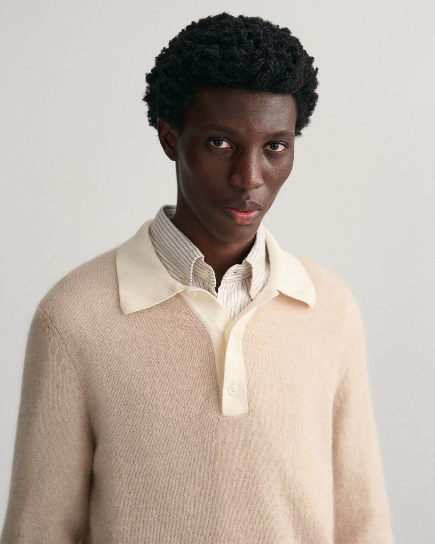 Rugger en coton et mohair