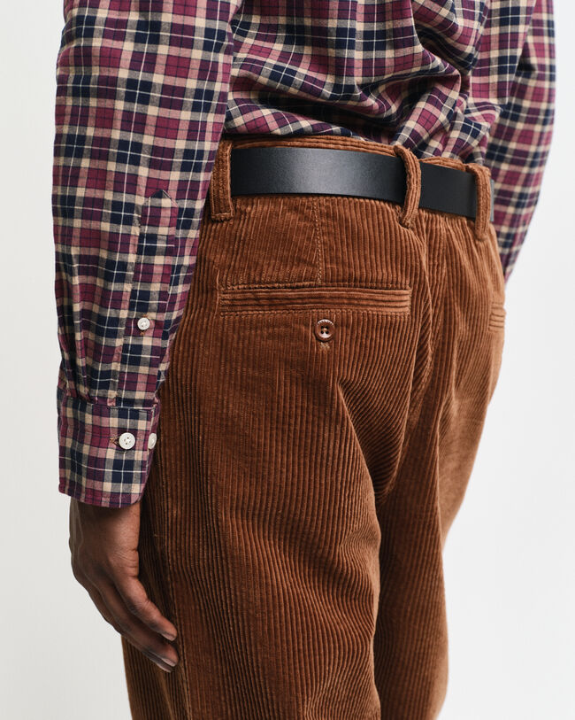 Chemise regular fit en sergé léger à carreaux