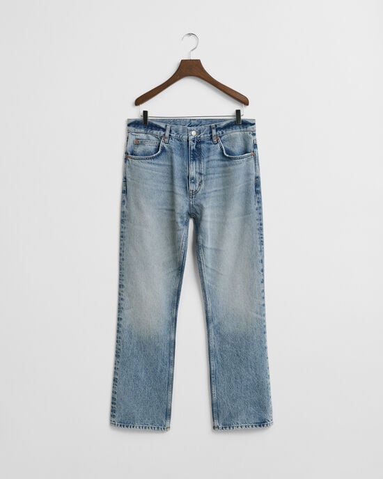 Jean Bootcut à délavage vintage