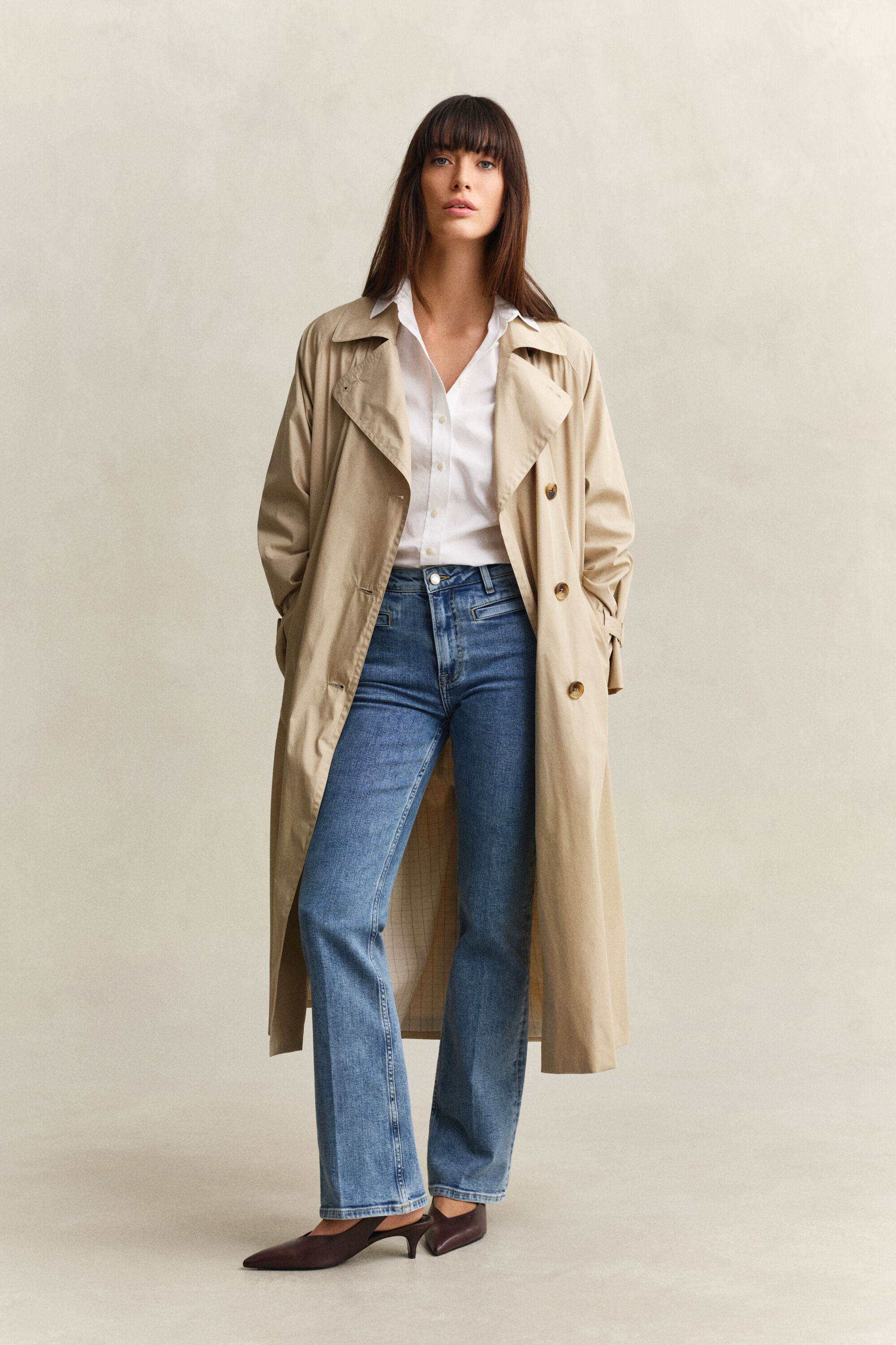 Jean évasé avec monogramme