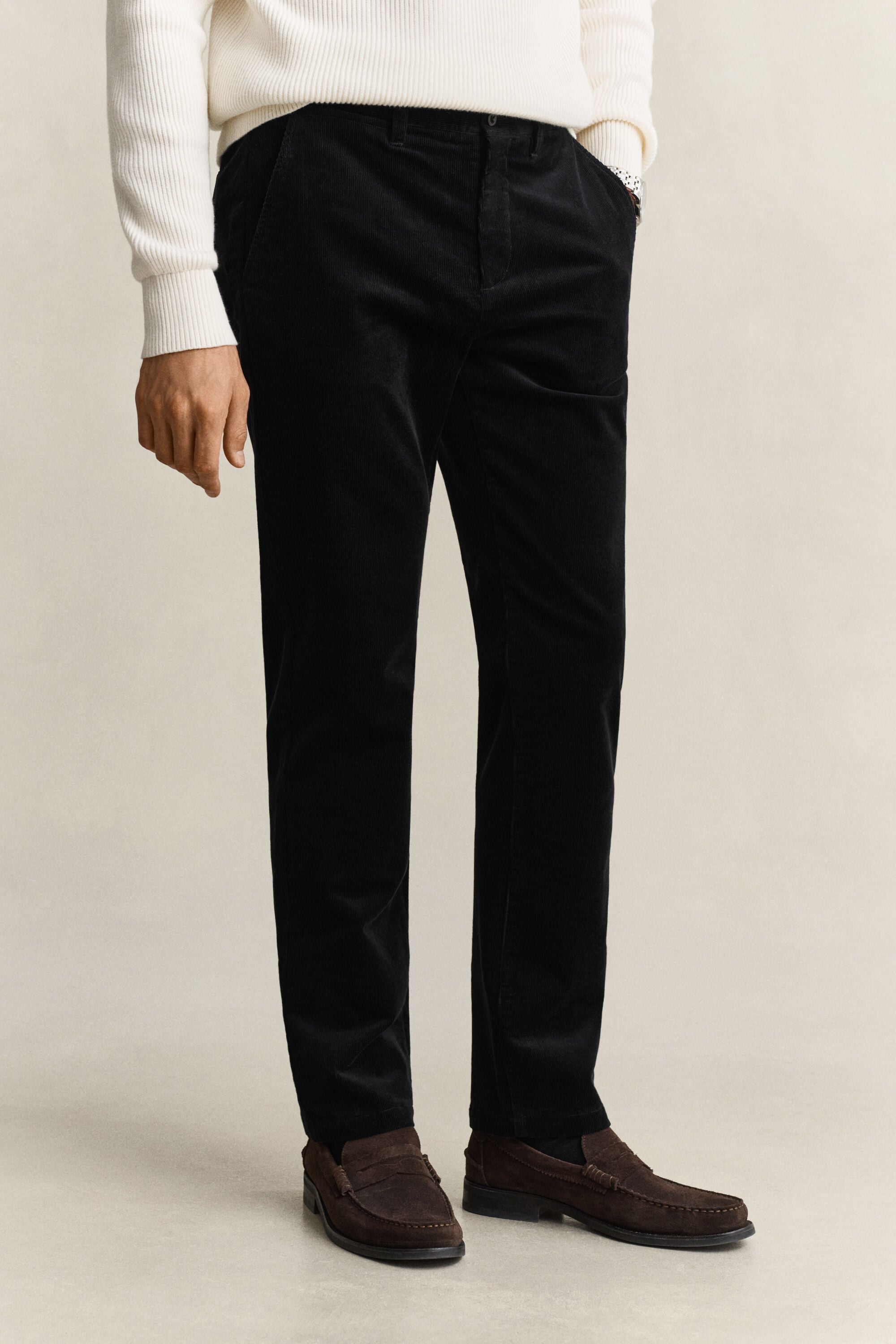 Pantalon Regular en velours côtelé