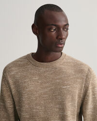 Pull ras du cou en fils torsad&eacute;s