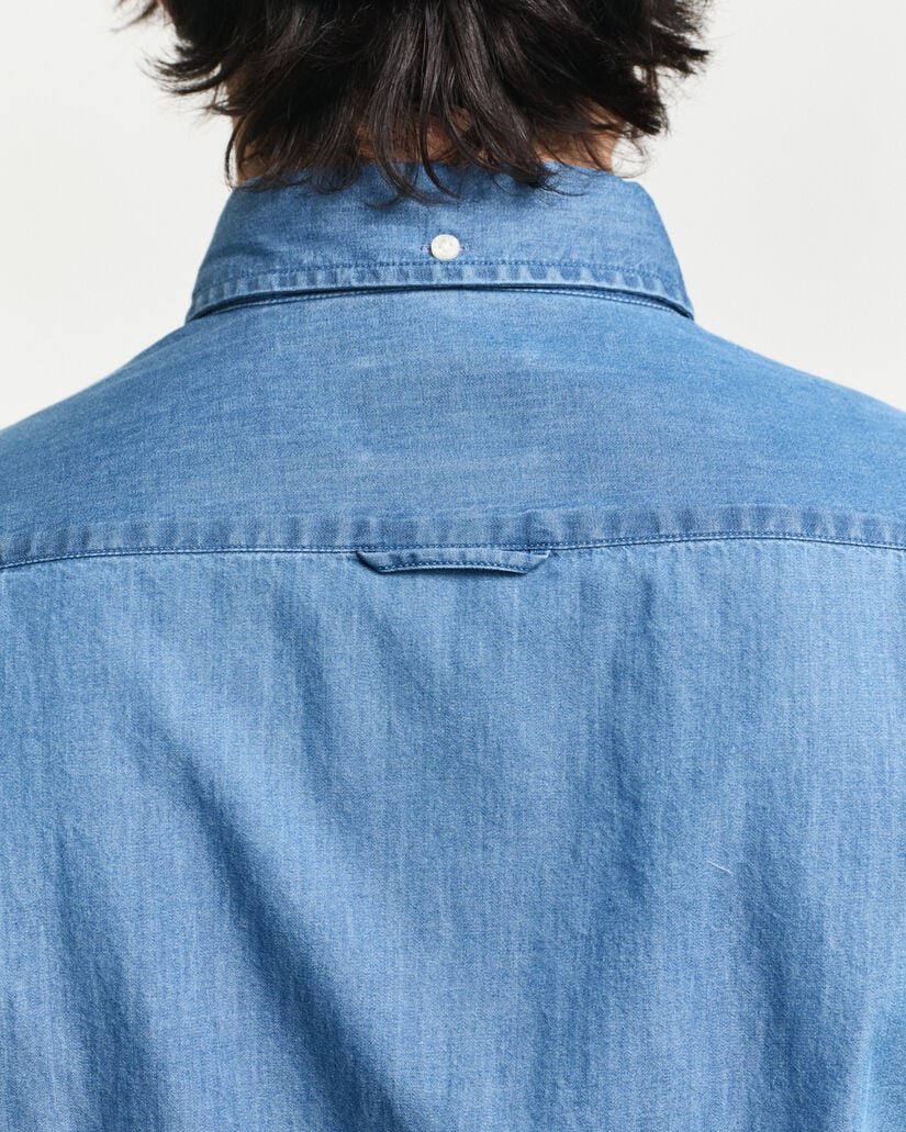 Chemise coupe slim indigo