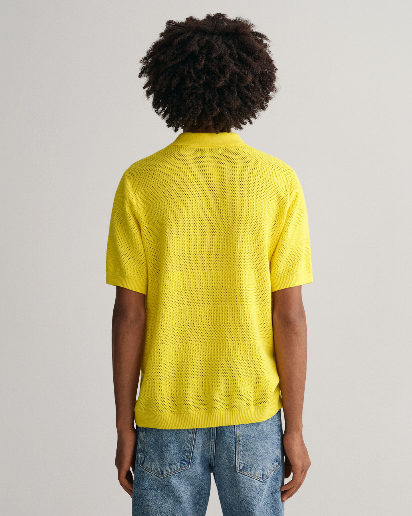 Polo en coton Textured