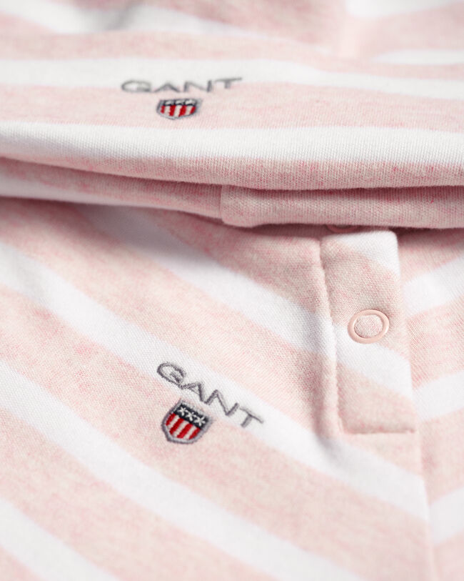 Haut et bonnet &agrave; rayures b&eacute;b&eacute;