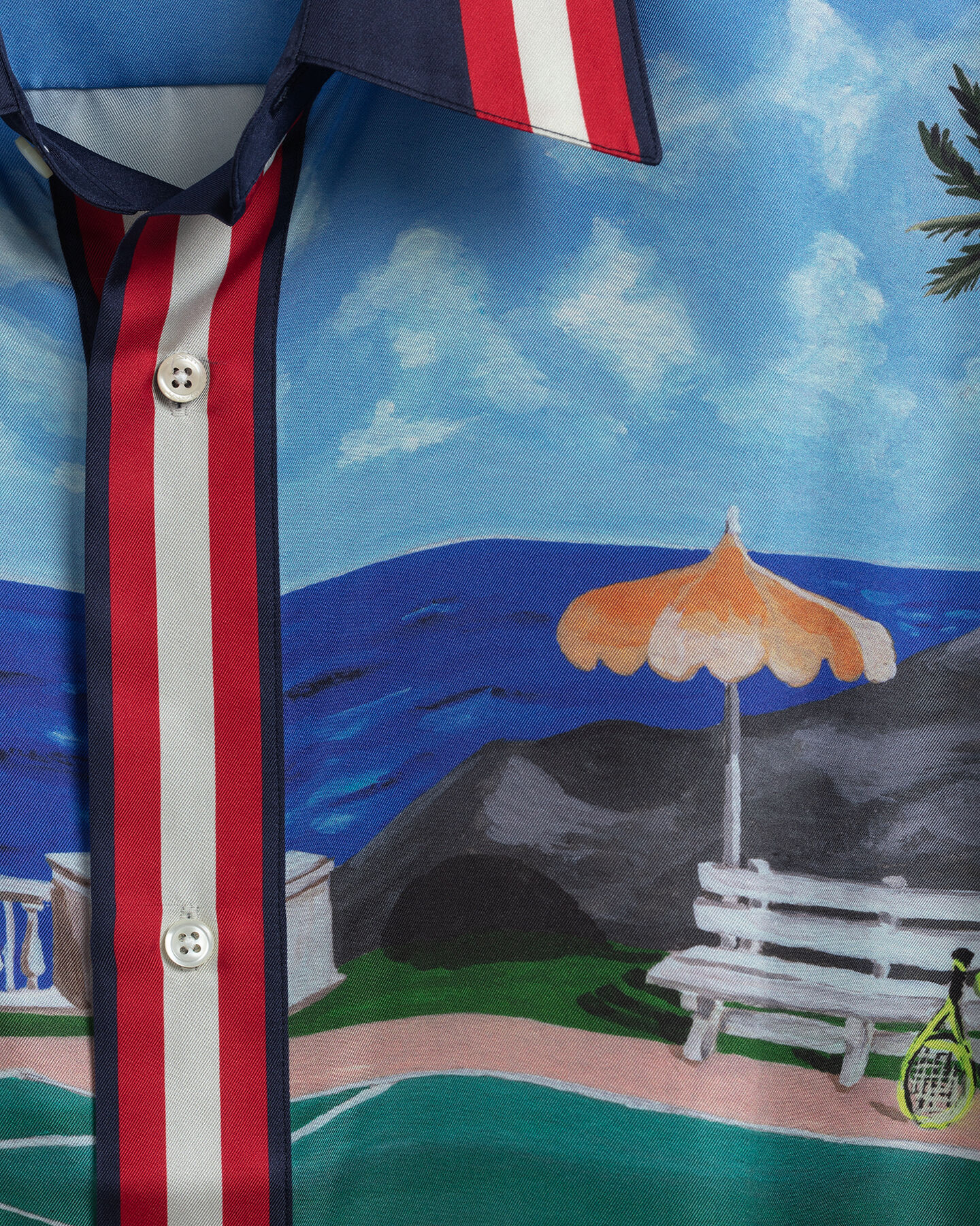 Chemise relaxed fit en soie à manches courtes Scenery