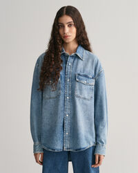 Chemise ultra-ample en denim