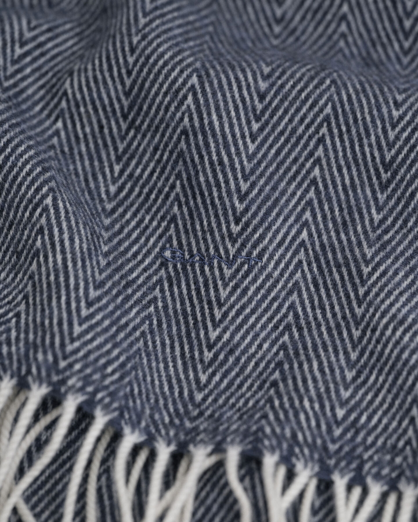 Écharpe en laine à chevrons