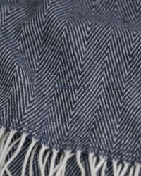 Écharpe en laine à chevrons