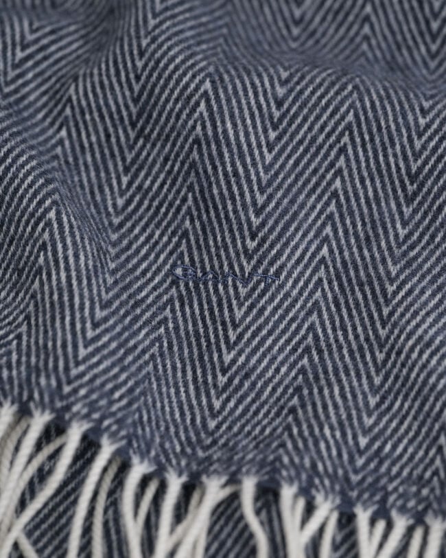 Écharpe en laine à chevrons