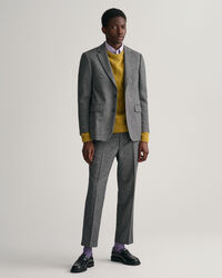 Veste blazer de costume à chevrons