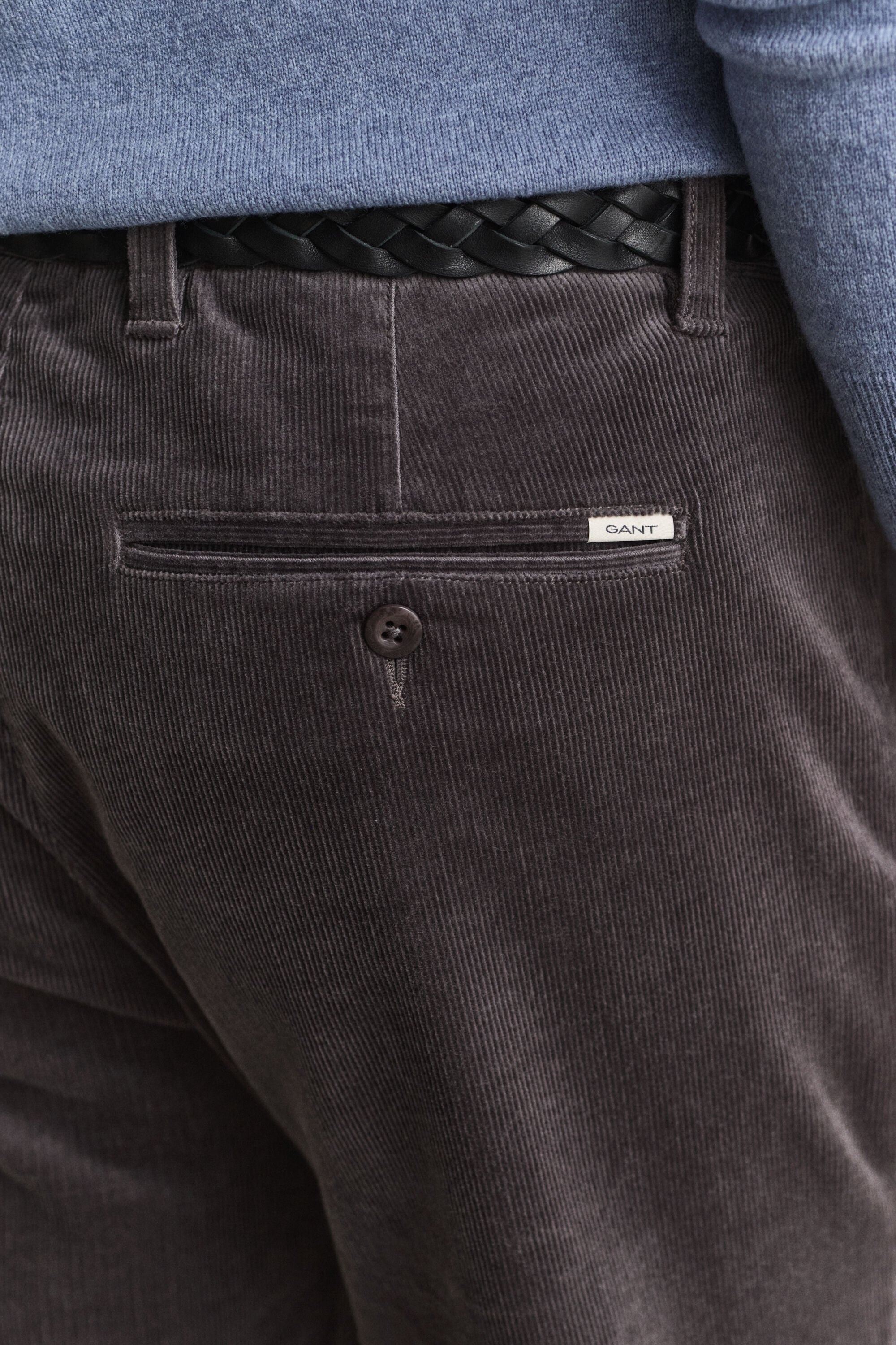 Pantalon Regular en velours côtelé