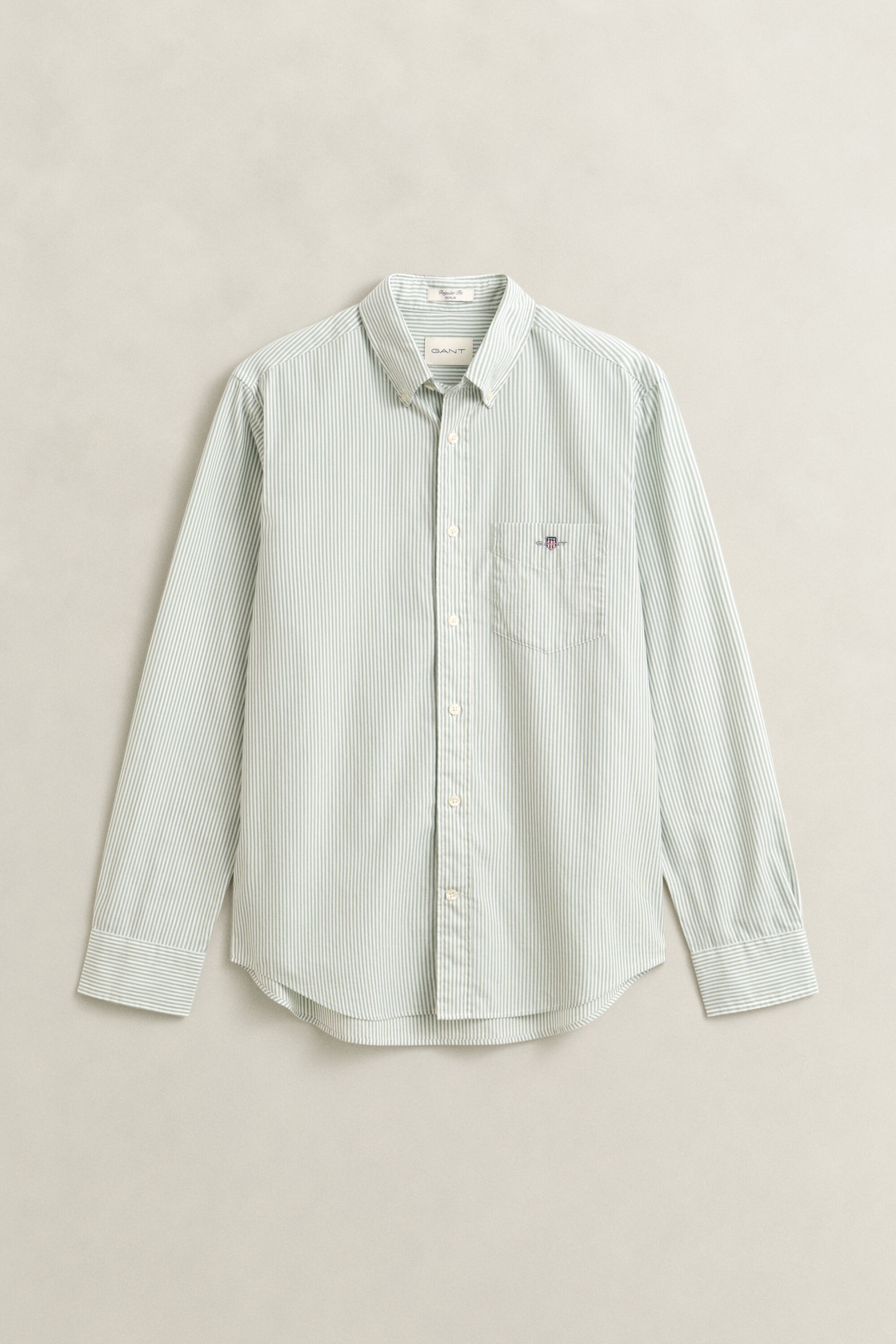 Chemise en popeline classique à rayures Banker