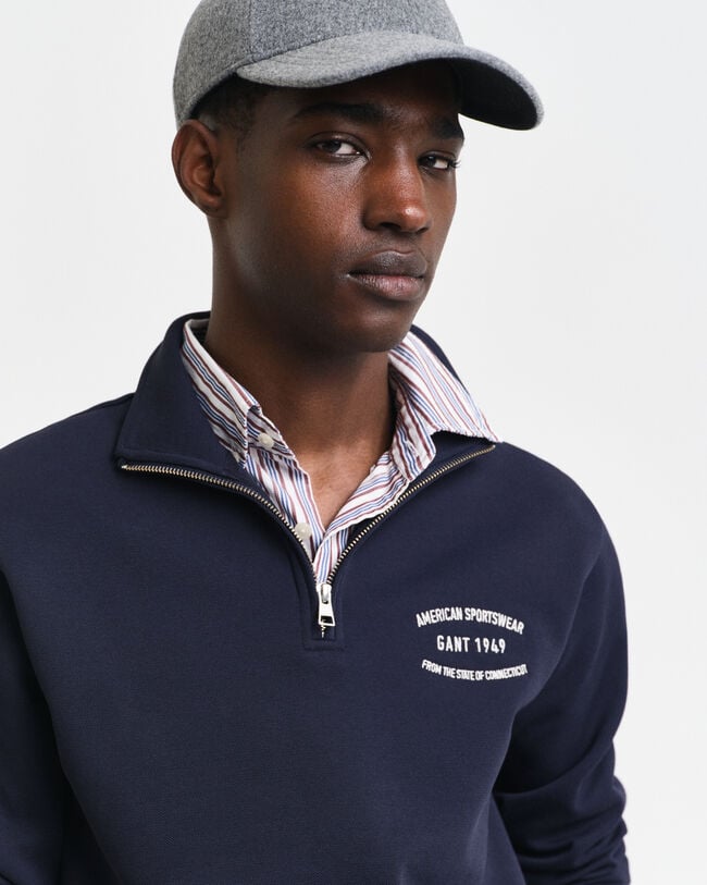 Sweat-shirt &agrave; demi-zip petit Graphic