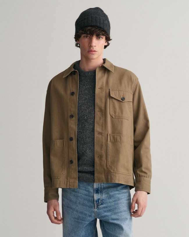 Surchemise en sergé brossé