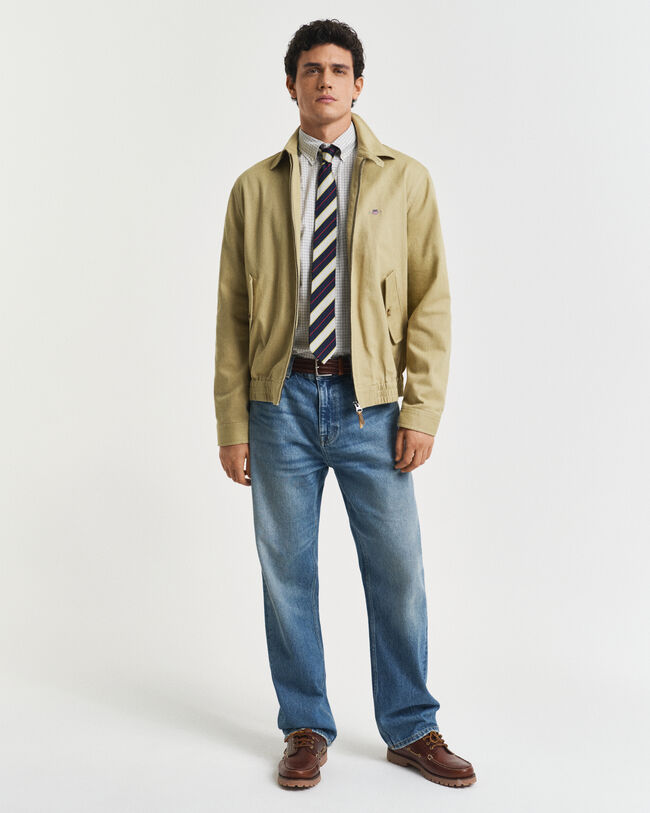 Chemise classique coupe regular en popeline à carreaux