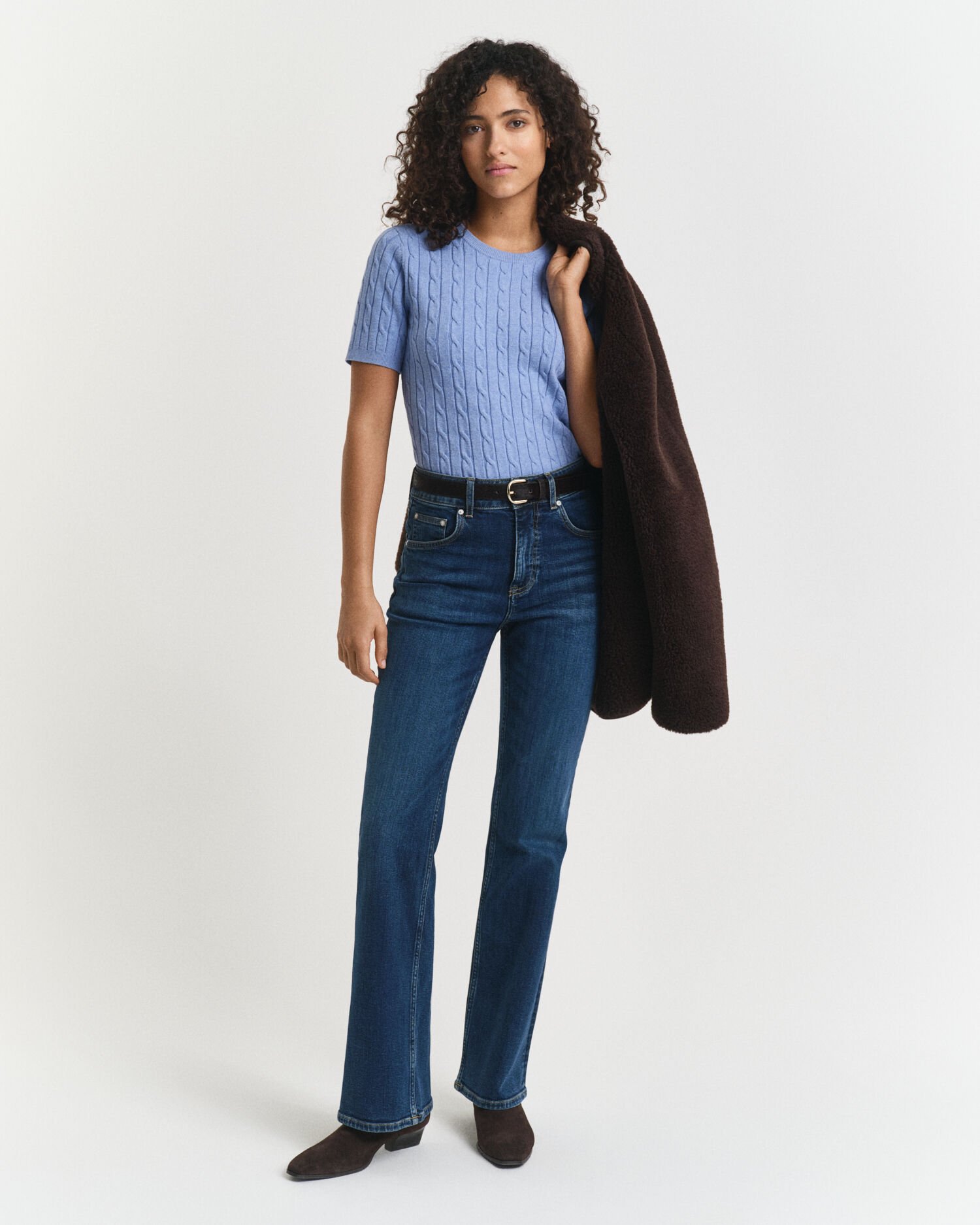 Jean coupe slim évasée