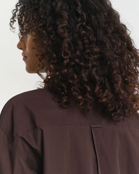 Chemise coupe décontractée en popeline classique