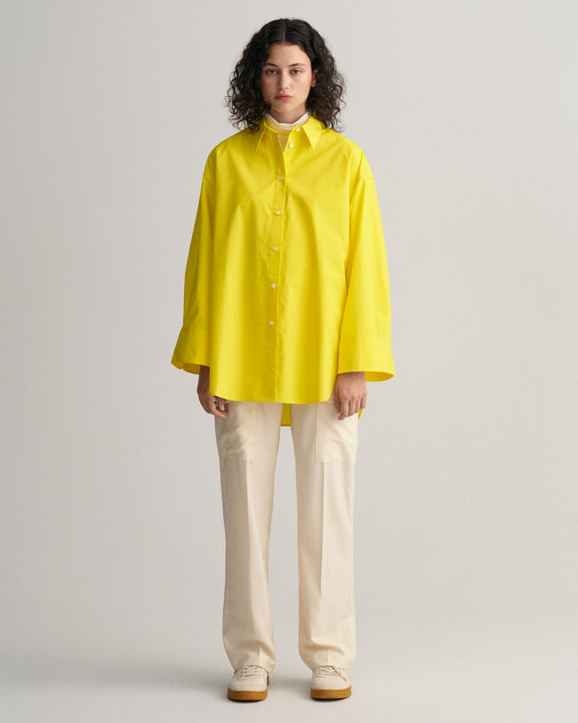 Chemise ultra-ample à poignets larges