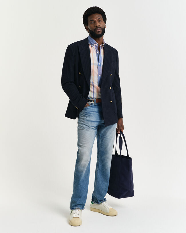 Chemise coupe regular à carreaux madras indiens