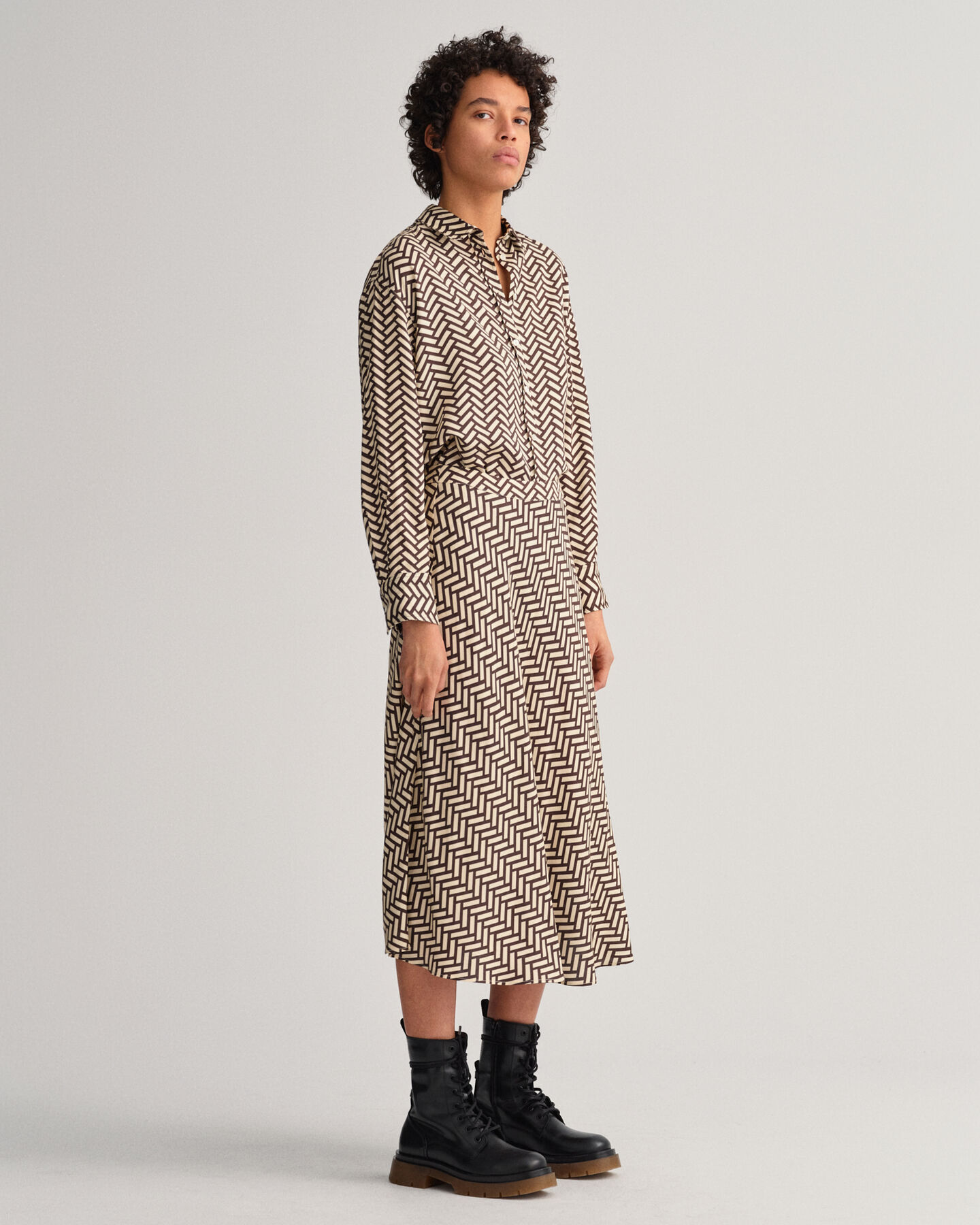 Chemise relaxed fit Geometric