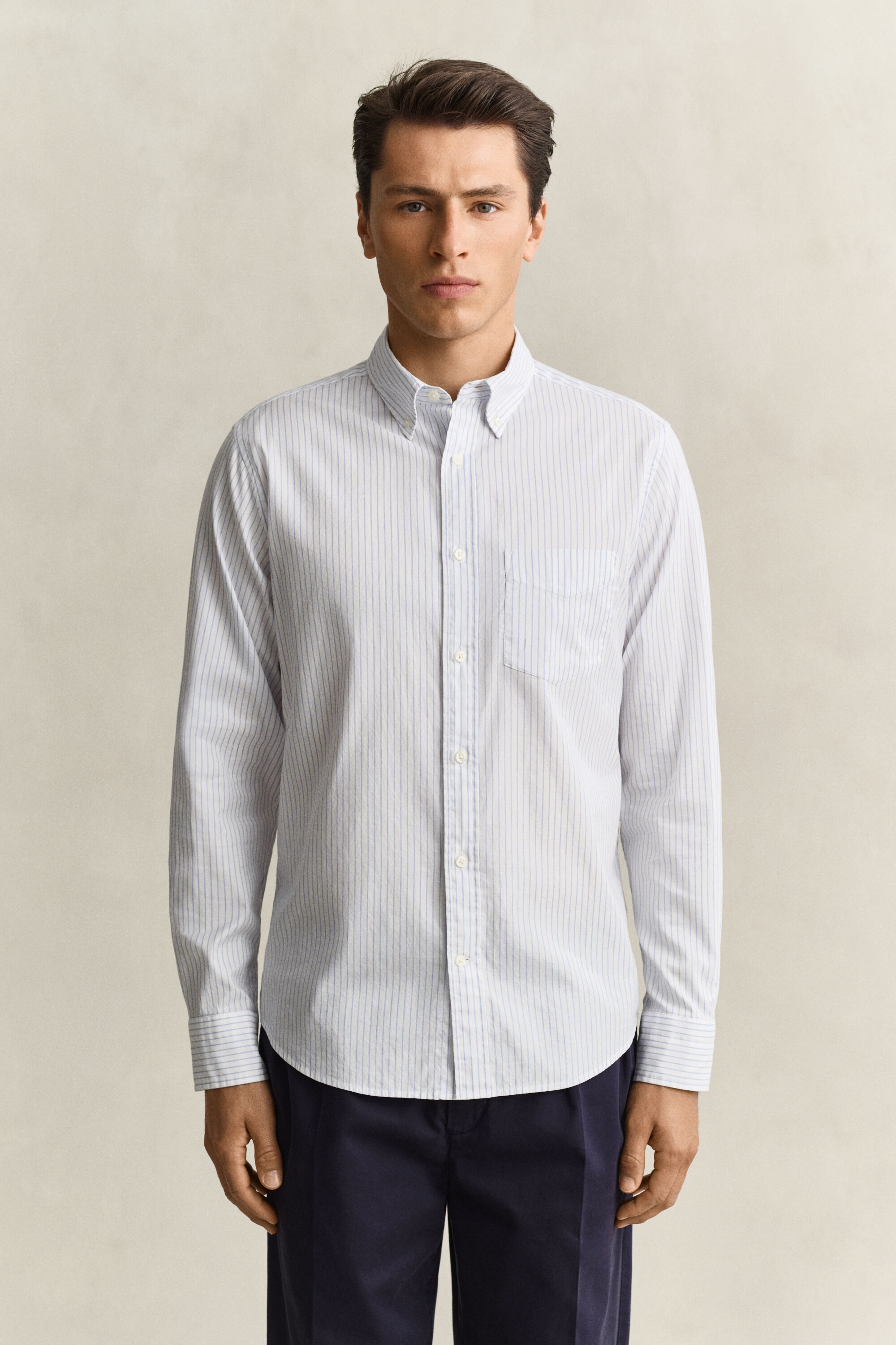 Chemise en coton Oxford à rayures Gant x Yale