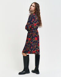 Robe avec roses imprim&eacute;es