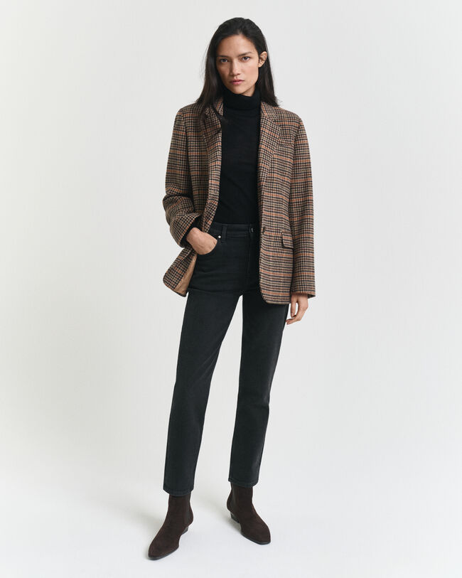 Jean slim fit court noir