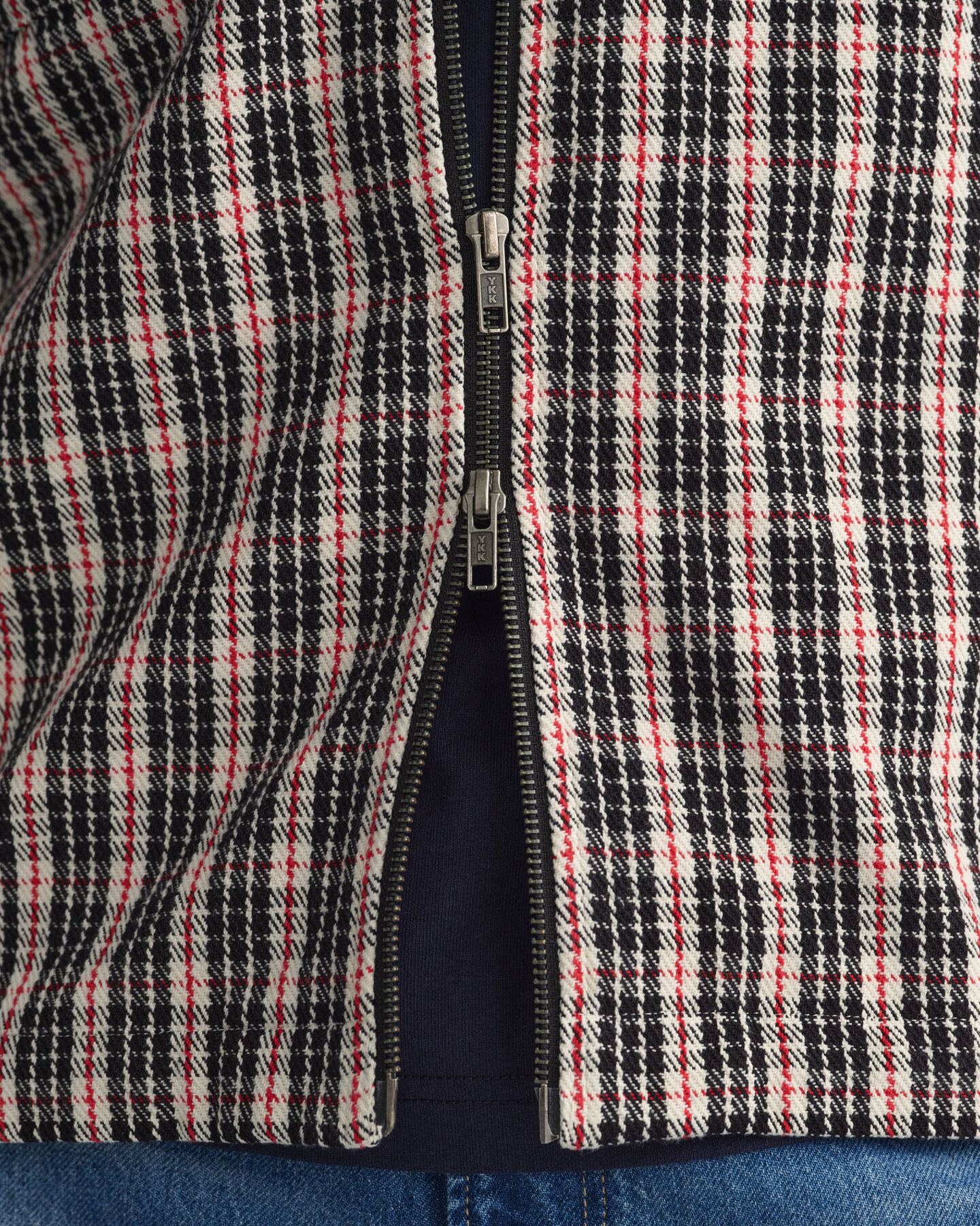 Chemise relaxed fit zippée en sergé épais