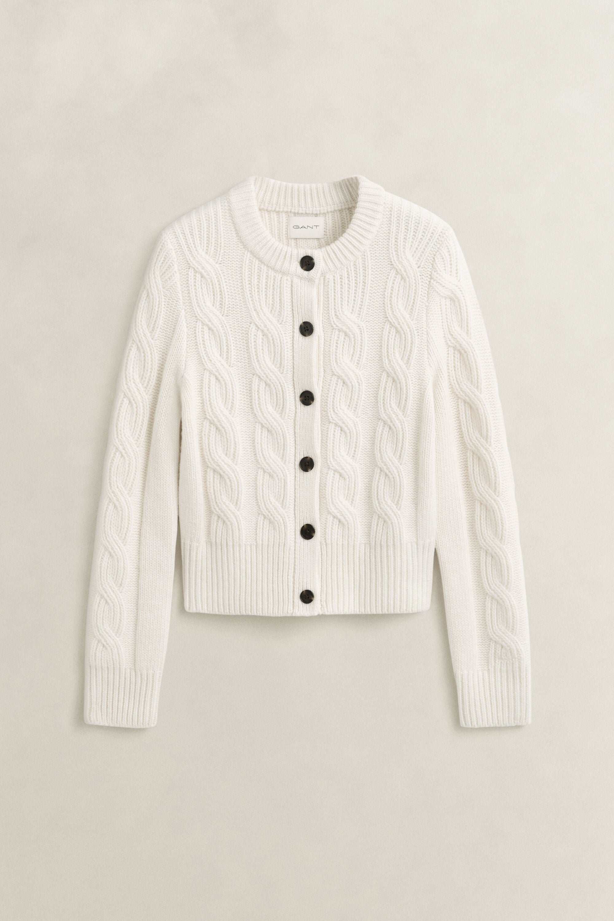 Cardigan en maille torsadée de laine mélangée